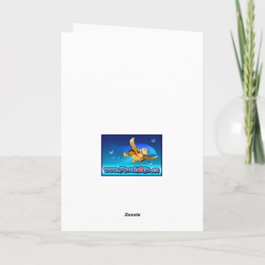 Polar Bear Hug Feiertagskarte (Rückseite)