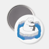 Polar Bear Hug Magnet (Vorderseite/Rückseite)