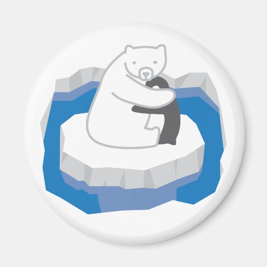 Polar Bear Hug Magnet (Vorne)