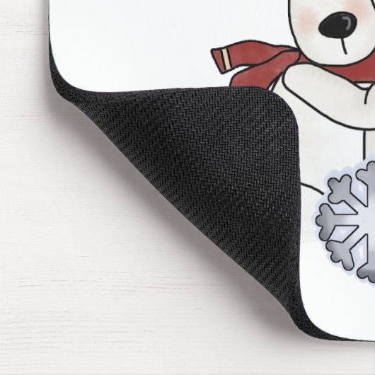 Polar Bear Hug Mousepad (Ecke)