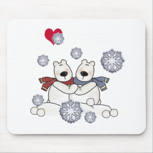 Polar Bear Hug Mousepad
