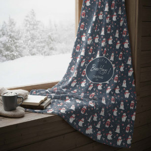 Polar Bear Hugs Christmas Year ID851 Fleecedecke