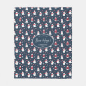 Polar Bear Hugs Christmas Year ID851 Fleecedecke (Vorderseite)