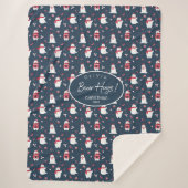 Polar Bear Hugs Christmas Year ID851 Sherpadecke (Vorderseite)