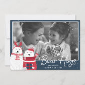 Polar Bear Hugs Foto Template V2 ID851 Einladung (Vorderseite)