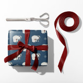 Polar Bear Hugs Holiday Geschenkpapier
