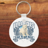Polar Bear Illinois Schlüsselanhänger (Vorderseite)