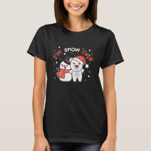 Polar Bear I'm Snow Cute Snowman Snow Pun T-Shirt