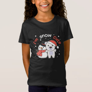 Polar Bear I'm Snow Cute Snowman Snow Pun T-Shirt