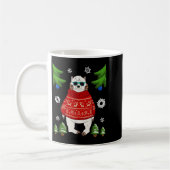 Polar Bear im Weihnachtskraut Funny Bear Lover U Kaffeetasse (Links)