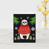 Polar Bear im Weihnachtskraut Funny Bear Lover U Karte (Gelbe Blume)