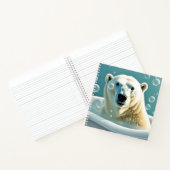 Polar Bear In Bubble Bath Notizblock (Innenseite)