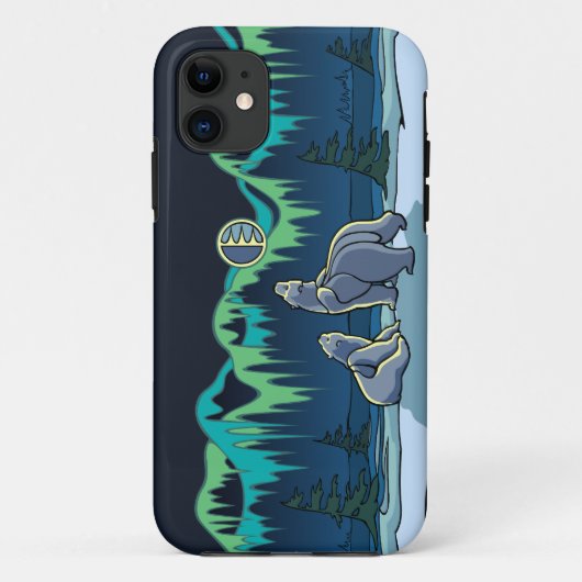 Polar Bear IPhone 5 Case Kid's Arctic Art Geschenk (Rückseite)