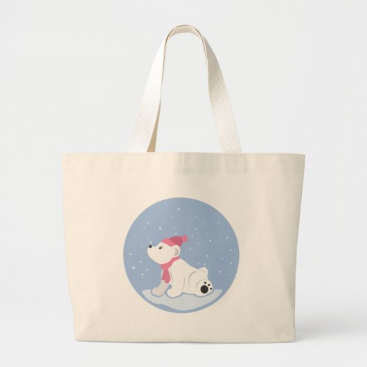 Polar Bear Jumbo Stoffbeutel (Vorne)