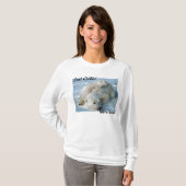 Polar Bear Just Chillin' Geschenke T-Shirt (Vorne ganz)