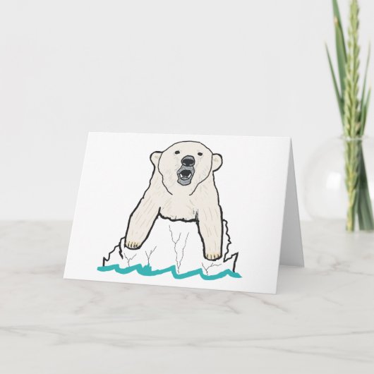Polar Bear Karte (Vorderseite)