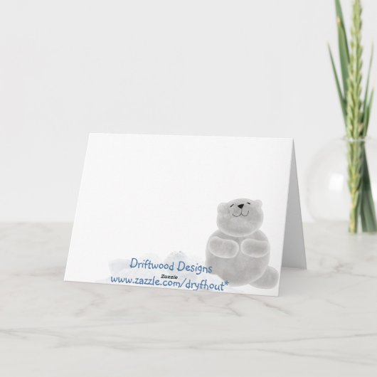 Polar Bear Karte (Rückseite)