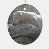 Polar Bear Keramik Ornament (Links)