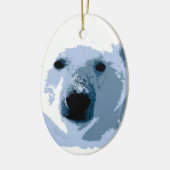 Polar Bear Keramikornament (Links)