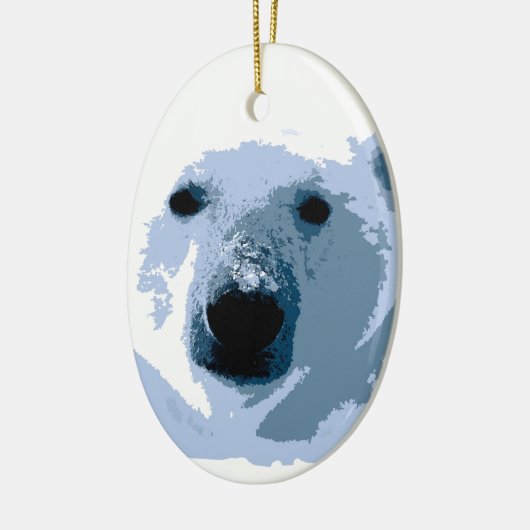 Polar Bear Keramikornament (Links)