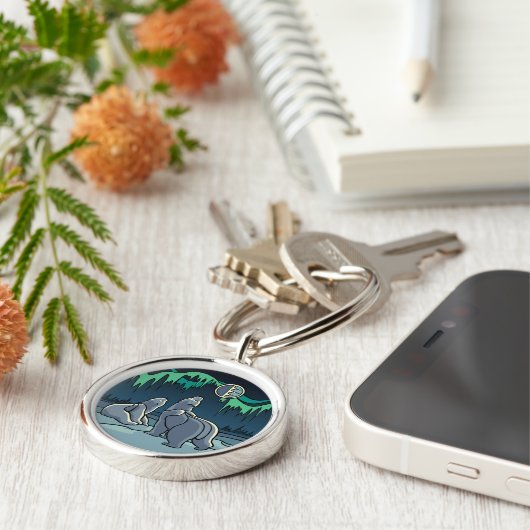 Polar Bear Key Chain Bear Geschenk Polar Bear Schl Schlüsselanhänger (Seite)