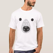 Polar Bear Kids Costume Bear Face Cool Zoo Polar B T-Shirt (Vorderseite)