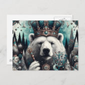 Polar Bear King Postkarte (Vorne/Hinten)