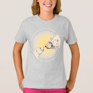 Polar Bear Kiss Kids Shirt Kids Bären T-Shirt