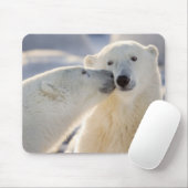 Polar Bear Kiss Mousepad (Mit Mouse)