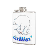 Polar Bear Kühlkolben umhüllte Flasche Flachmann (Links)
