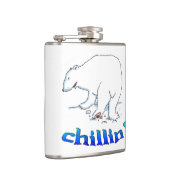 Polar Bear Kühlkolben umhüllte Flasche Flachmann (Rechts)