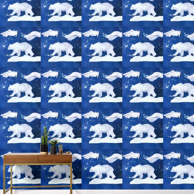 Polar Bear Kunst von Kindern Tapete (Korridor)