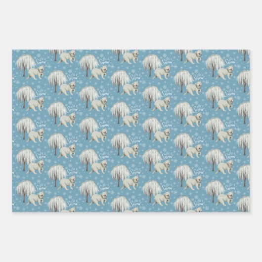 Polar Bear lassen es schneebedeckte Papiertücher s Geschenkpapier Set (Vorderseite 2)