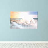 Polar Bear Leinwanddruck (Insitu (Holzboden))