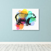 Polar Bear Leinwanddruck (Insitu (Holzboden))