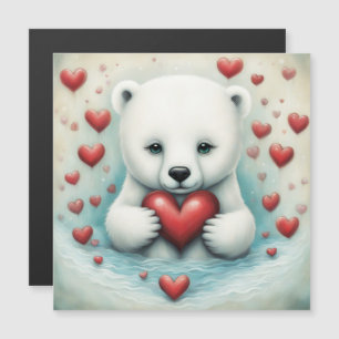 Polar Bear Liebe 1 Magnetkarte
