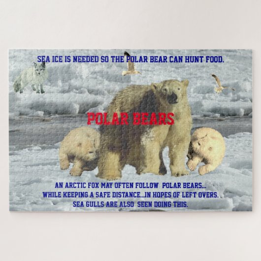 Polar Bear Life 20" x 30", 1014 Stück Puzzle (Horizontal)
