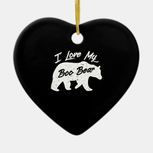 Polar Bear Lover | I Liebe Mama My Boo Bear Keramik Ornament (Vorne)