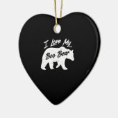 Polar Bear Lover | I Liebe Mama My Boo Bear Keramik Ornament (Links)