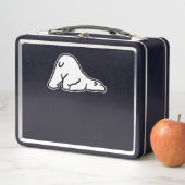 Polar Bear Lover | Lazy Polar Bear Nope Day Metall Brotdose (Beispiel)