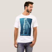 Polar Bear Made Of Ice Shards Standing Tall Arctic T-Shirt (Vorne ganz)