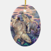 Polar Bear Magic Keramik Ornament (Vorne)