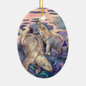 Polar Bear Magic Keramik Ornament (Hinten)