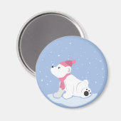 Polar Bear Magnet (Vorderseite/Rückseite)