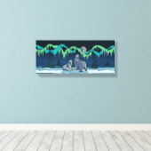 Polar Bear Malerei kanadische Wildlife Canvas Prin Leinwanddruck (Insitu (Holzboden))