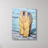 Polar Bear Malerei kanadische Wildlife Canvas Prin Leinwanddruck (Vorderseite)