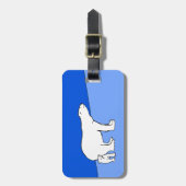 Polar Bear Mama and Cub Painting - Wildlife Art Gepäckanhänger (Vorderseite vertikal)