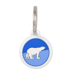Polar Bear Mama and Cub Painting - Wildlife Art Haustiermarke