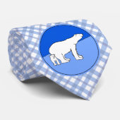 Polar Bear Mama and Cub Painting - Wildlife Art Krawatte (Gerollt)