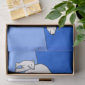 Polar Bear Mama and Cub Painting - Wildlife Art Seidenpapier (Geschenk)